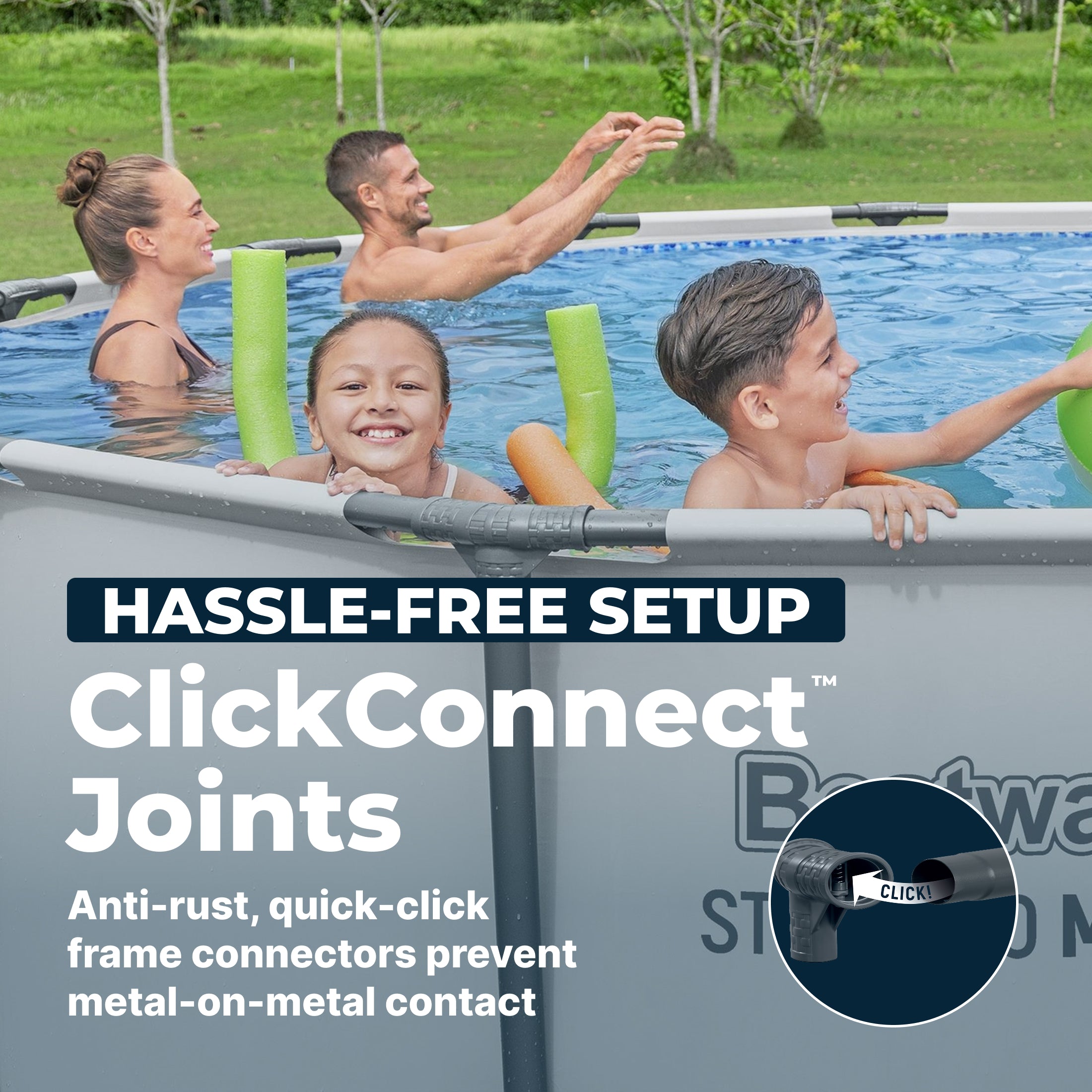 Piscina elevada redonda Bestway Steel Pro MAX de 14' x 48"
