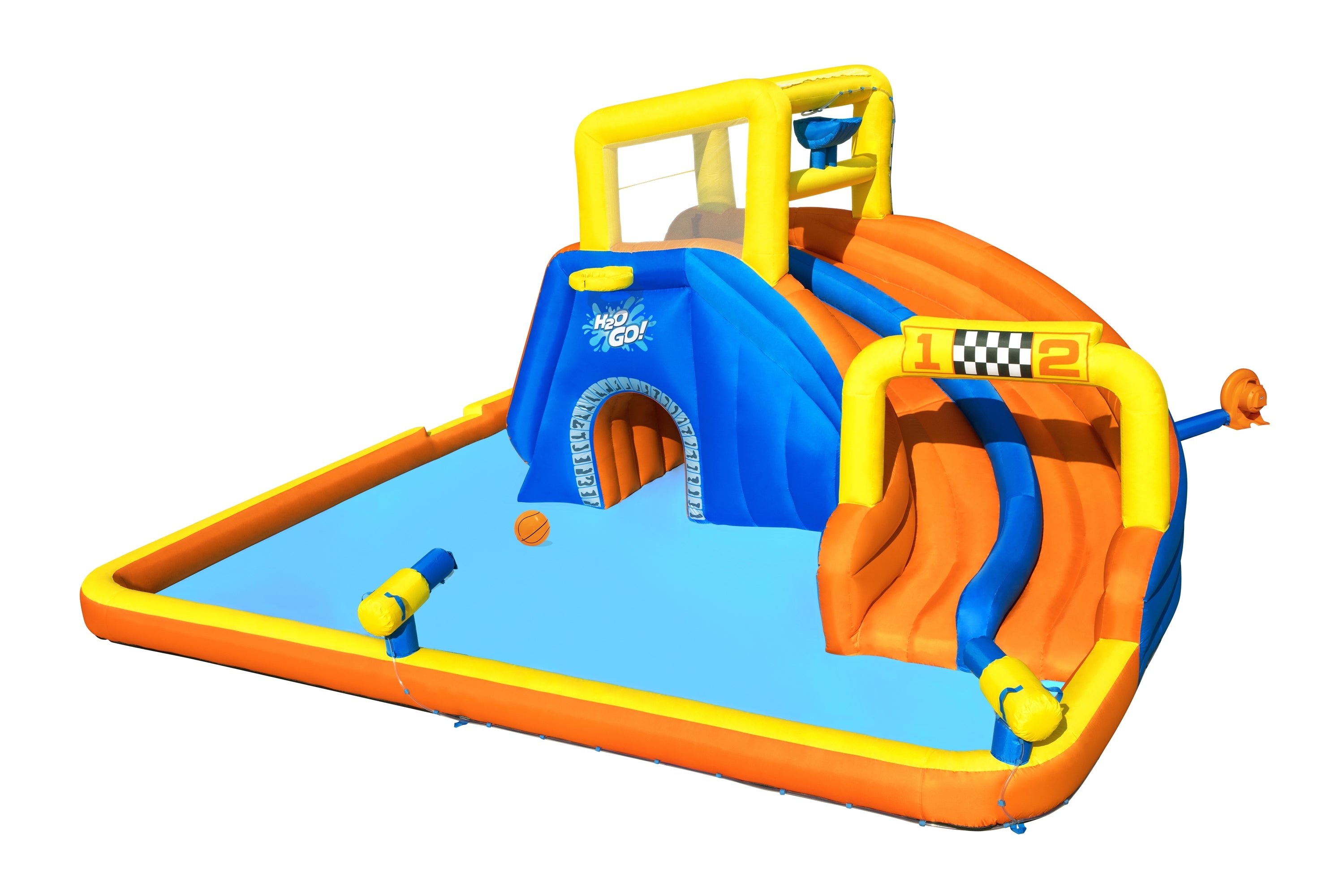 H2OGO! Super Speedway Kids Inflatable Water Park 8’8”