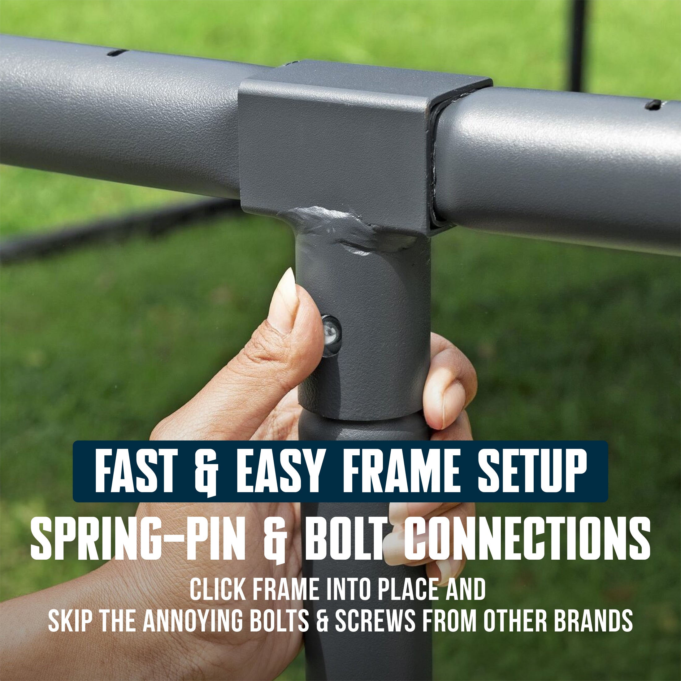 Bestway Xtreme Air 10 ft Outdoor Trampoline for Kids & Adults, No-Gap Enclosure, Foam-Padded Poles