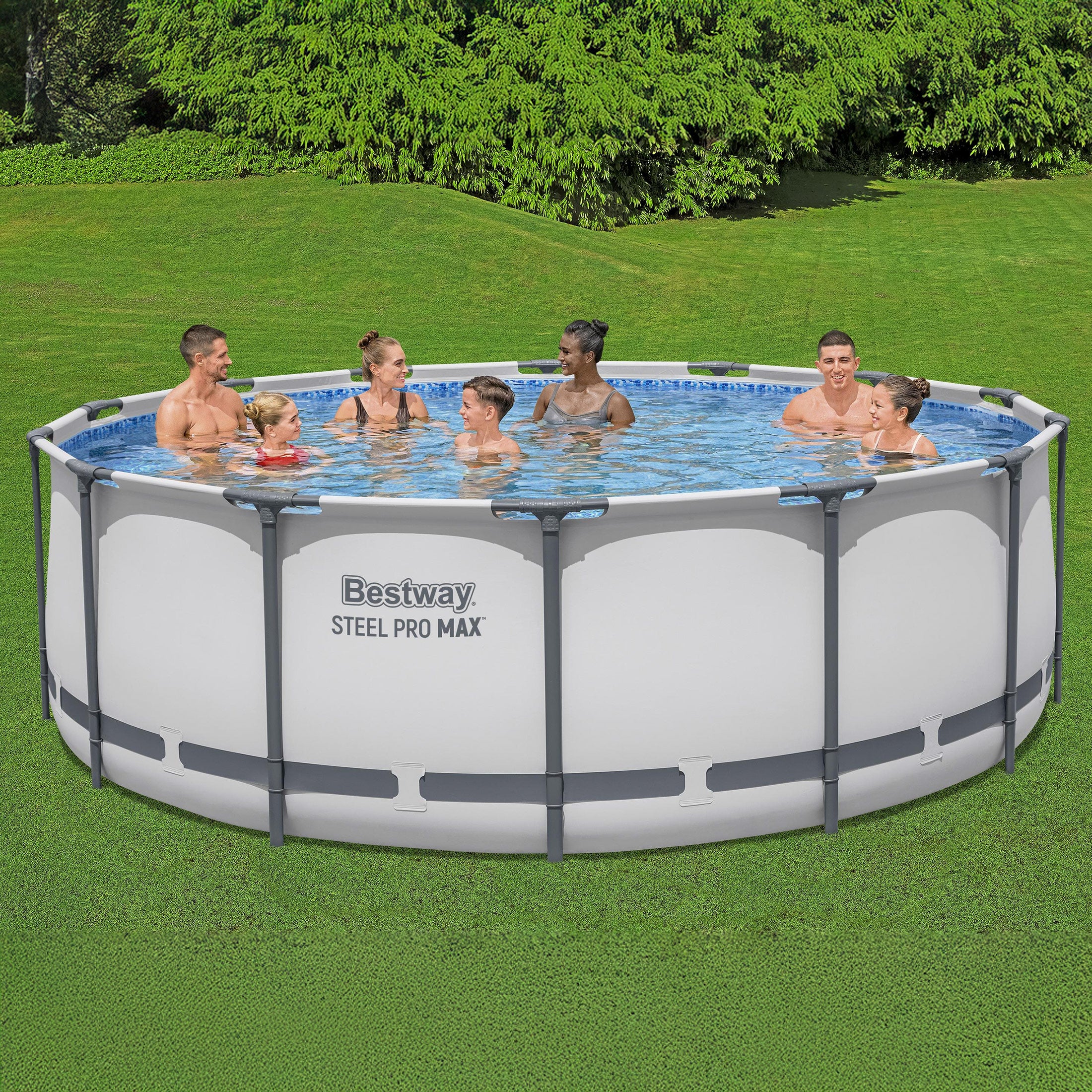 Bestway Steel Pro MAX 14' x 48" Above Ground Pool Set Round