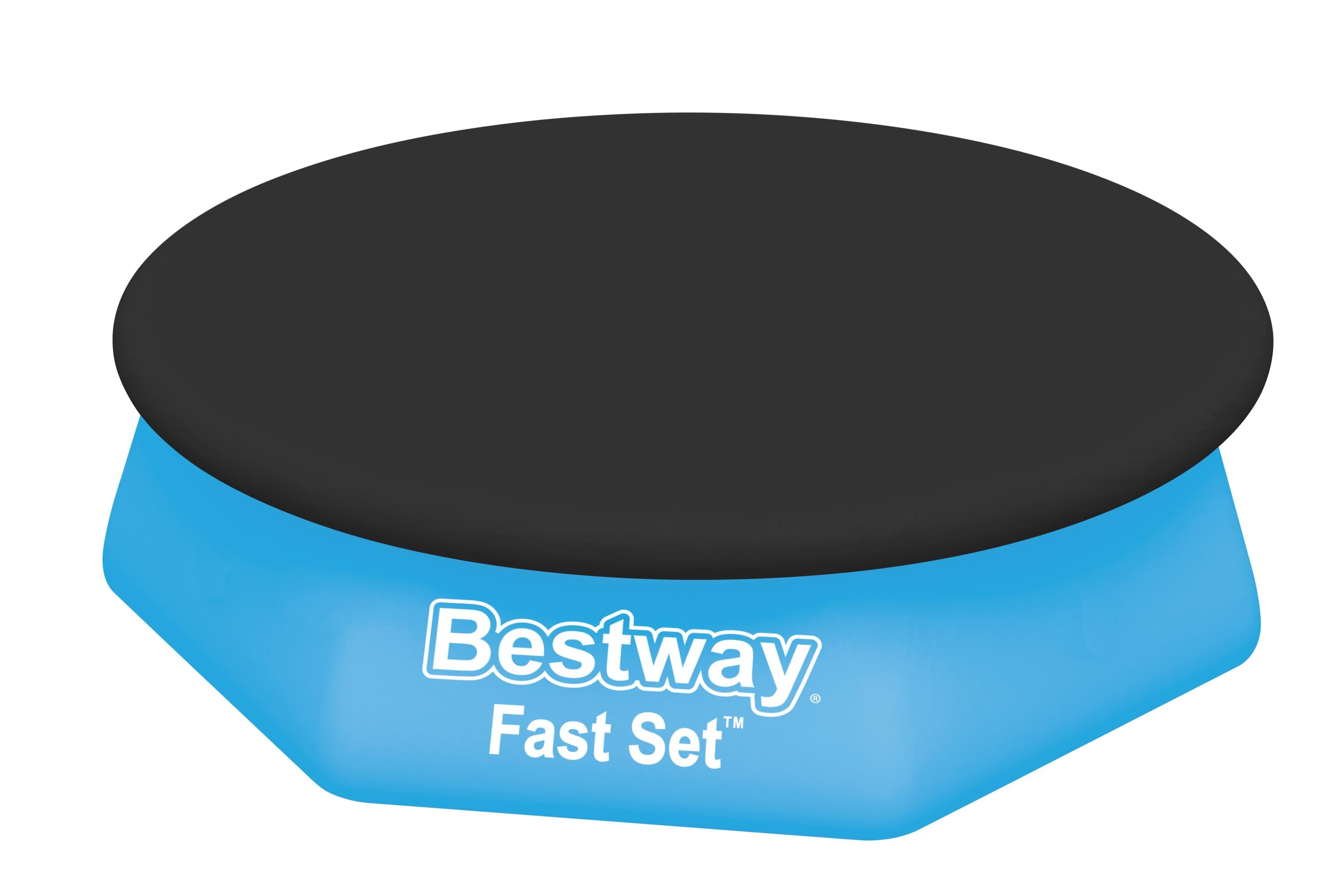 Couverture de piscine ronde Bestway Fast Set pour piscines hors sol gonflables de 2,4 m (8 pi)