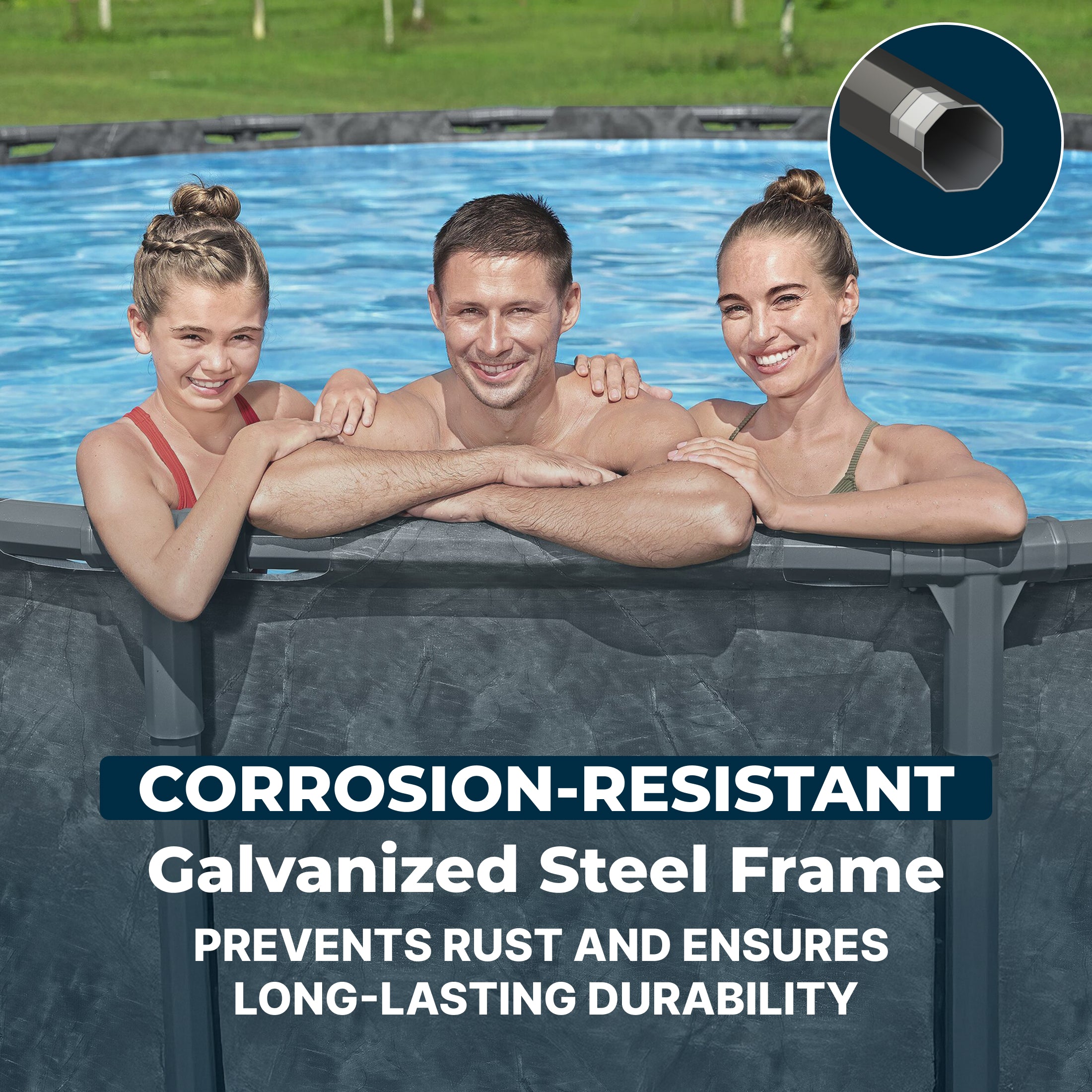 Bestway APX 365 22' x 52" Round Above Ground Pool Set