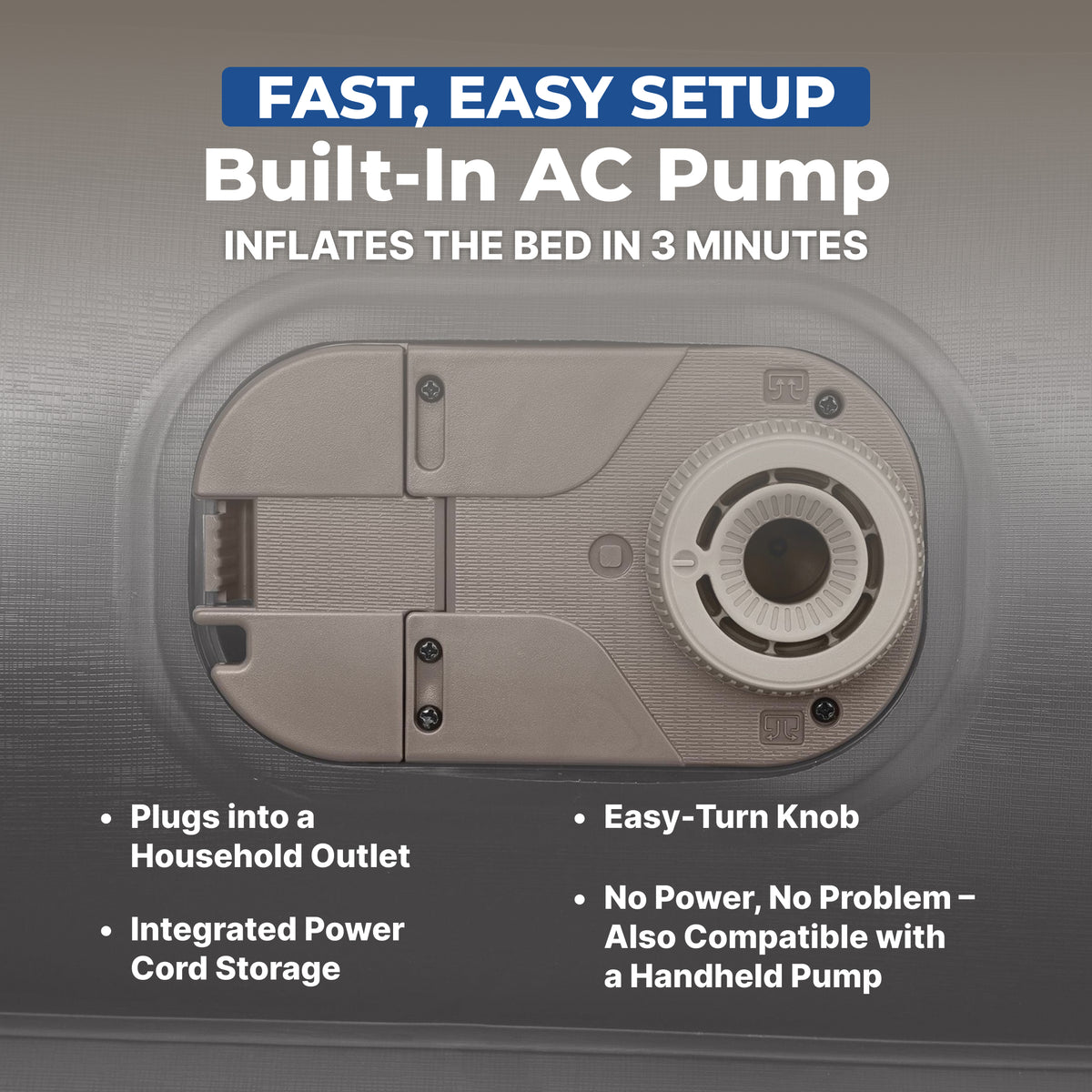 Sealy Tritech Air Mattress Twin 20” with Built-in AC Pump