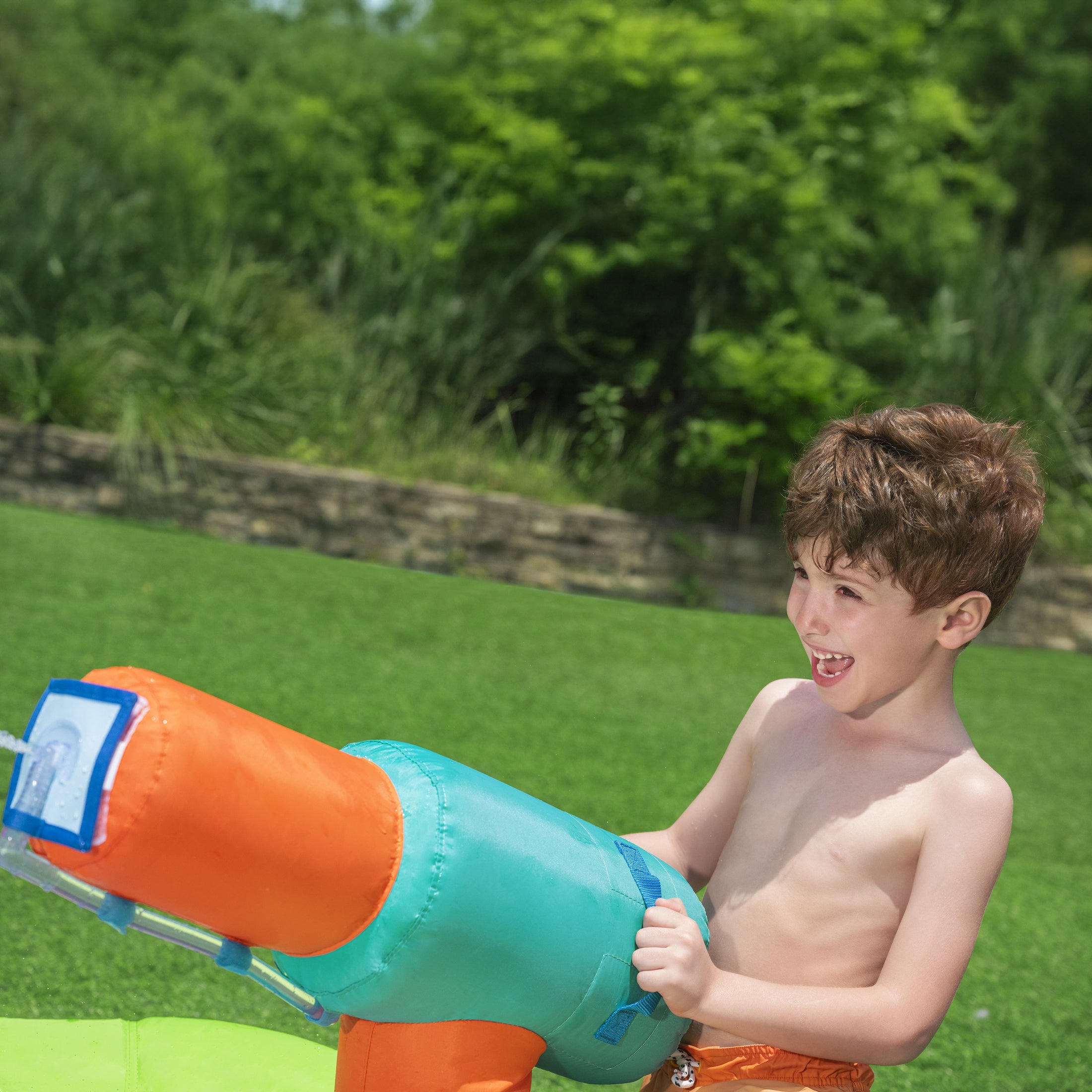 H2OGO! Kids Tropical Outdoor Inflatable Mega Bouncer