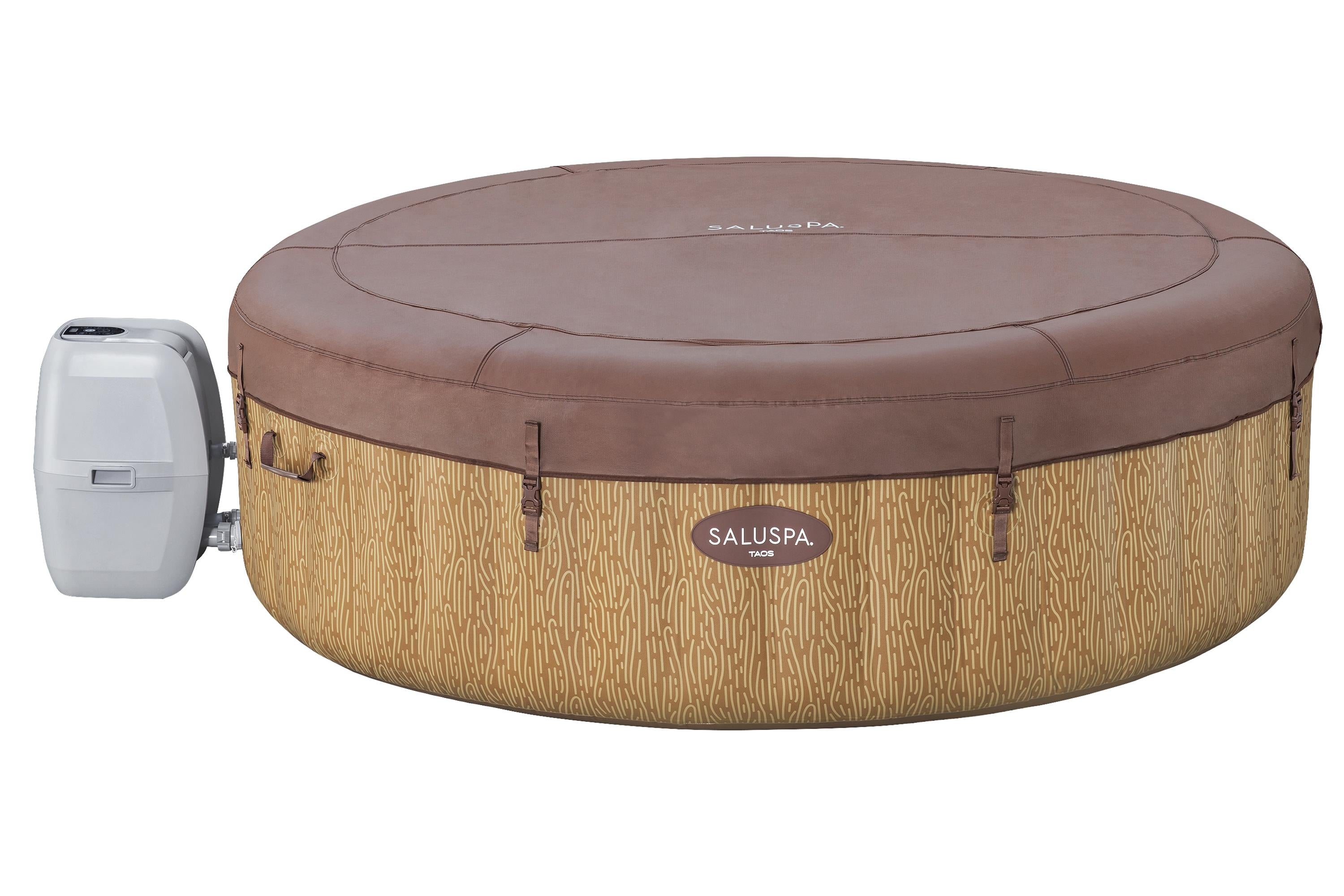 Couvercle de rechange en similicuir marron pour spa SaluSpa Taos AirJet,