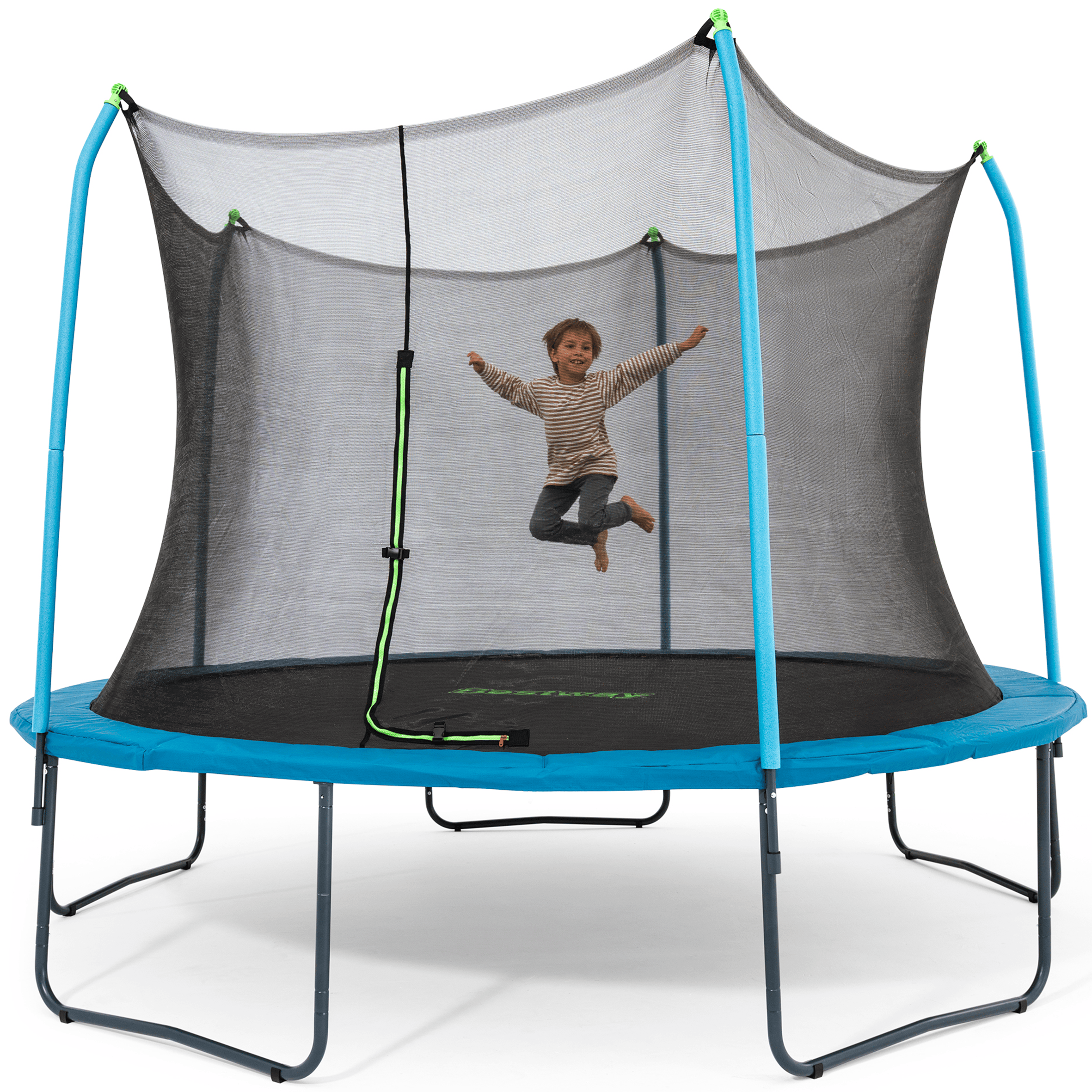 Bestway Xtreme Air 12 ft Outdoor Trampoline for Kids & Adults, No-Gap Enclosure, Foam-Padded Poles