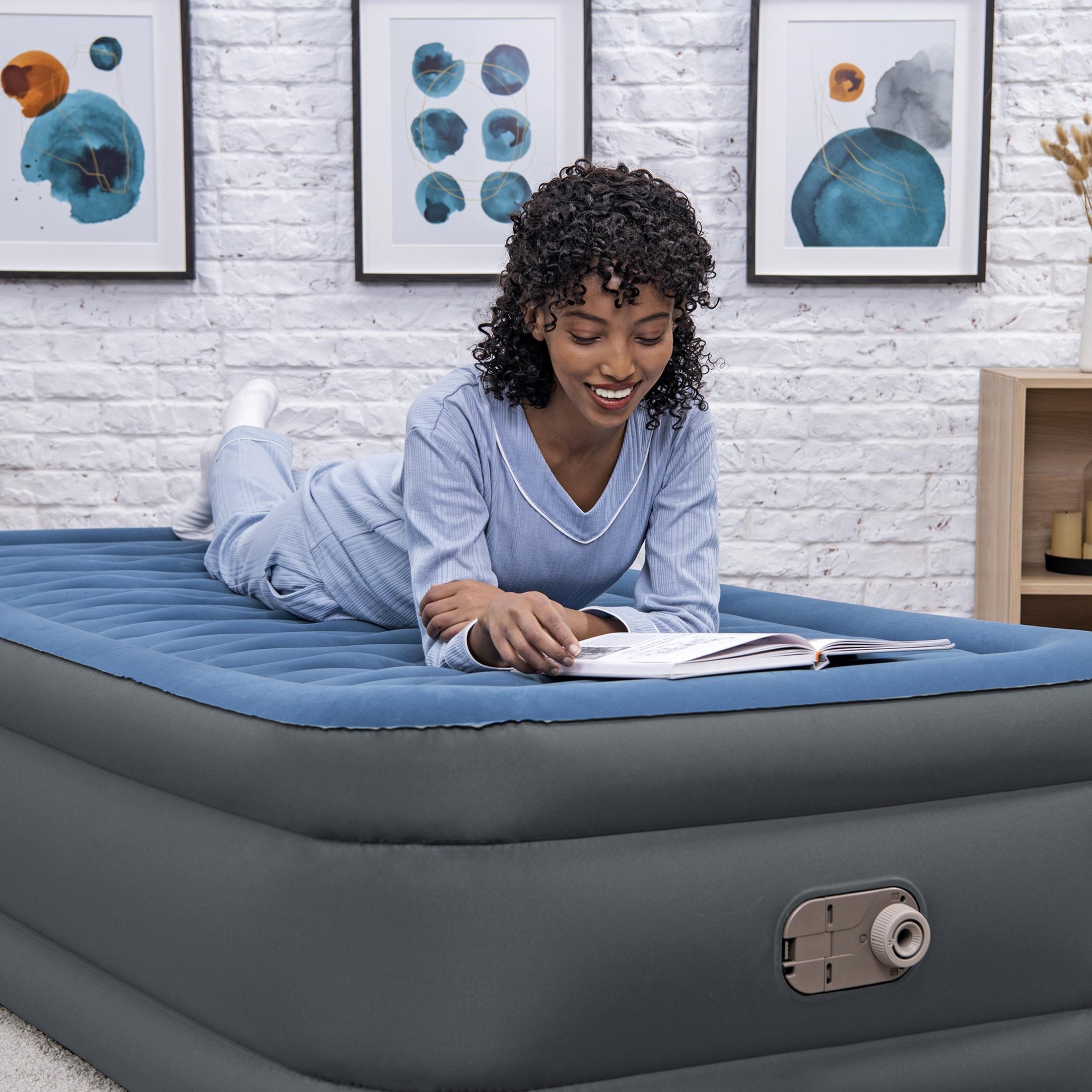 Bestway Tough Guard Air Mattress Twin 18" with Built-in AC Pump