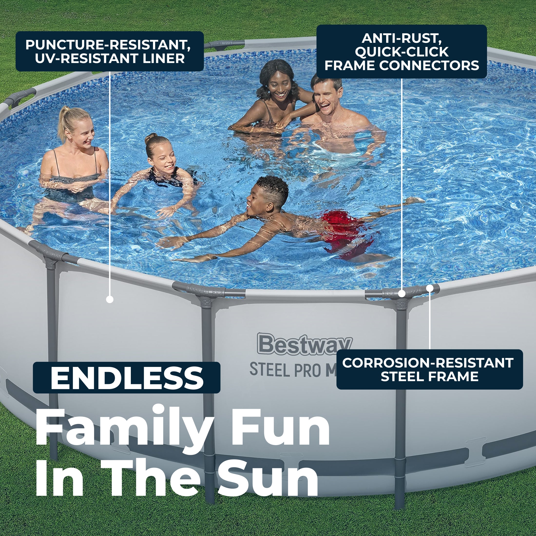 Bestway Steel Pro MAX 15' x 48" Above Ground Pool Set