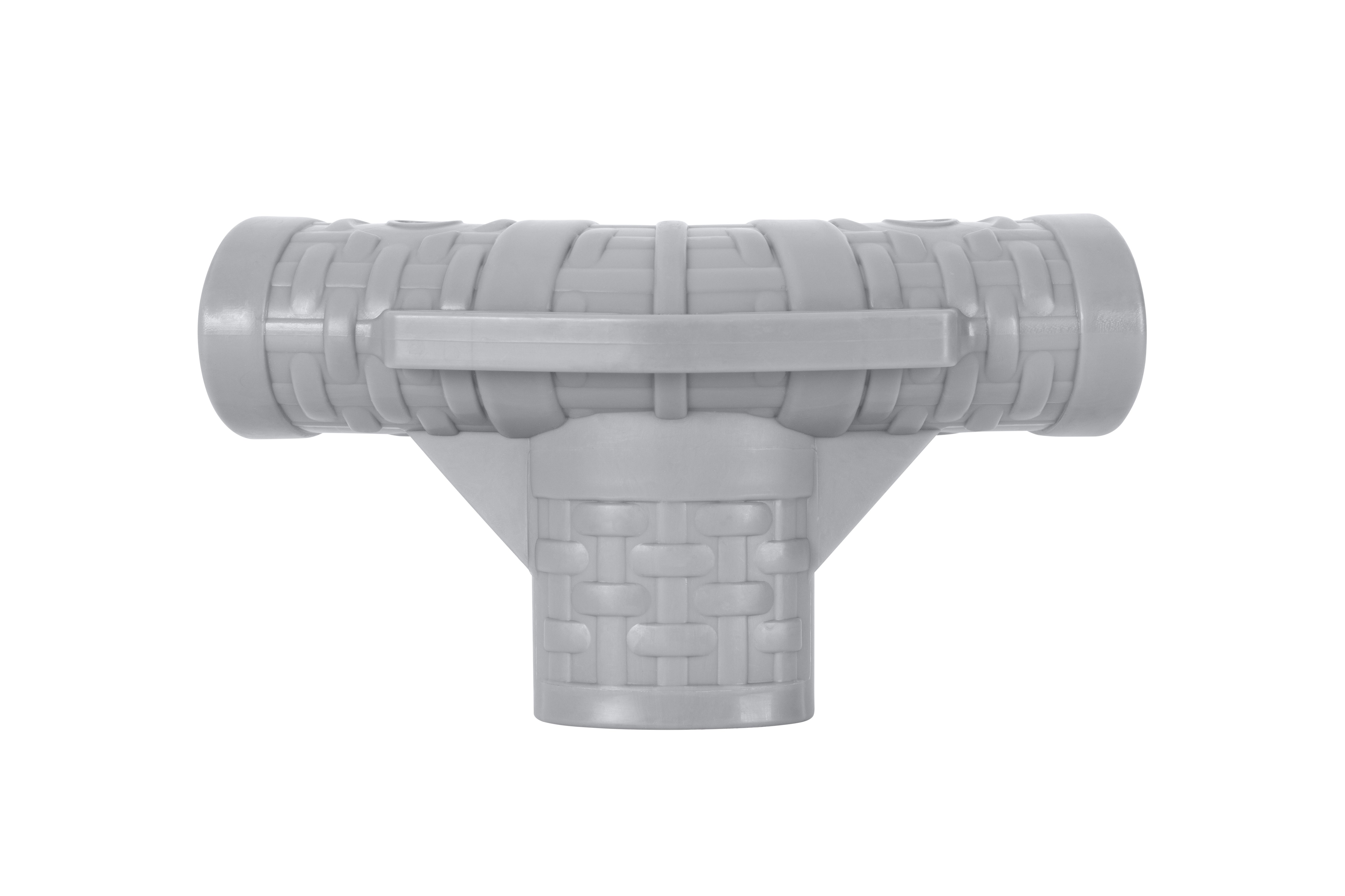 Raccord en T de rechange Steel Pro MAX pour piscine hors sol ronde, gris clair