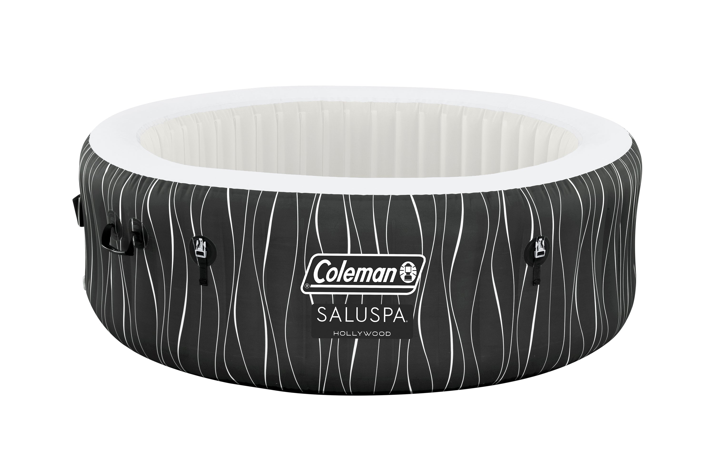 Coleman SaluSpa Hollywood AirJet Hot Tub Semi-Transparent Liner Replacement, Black Waves