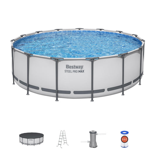 Ensemble de piscine hors sol Bestway Steel Pro MAX 15 pi x 48 po