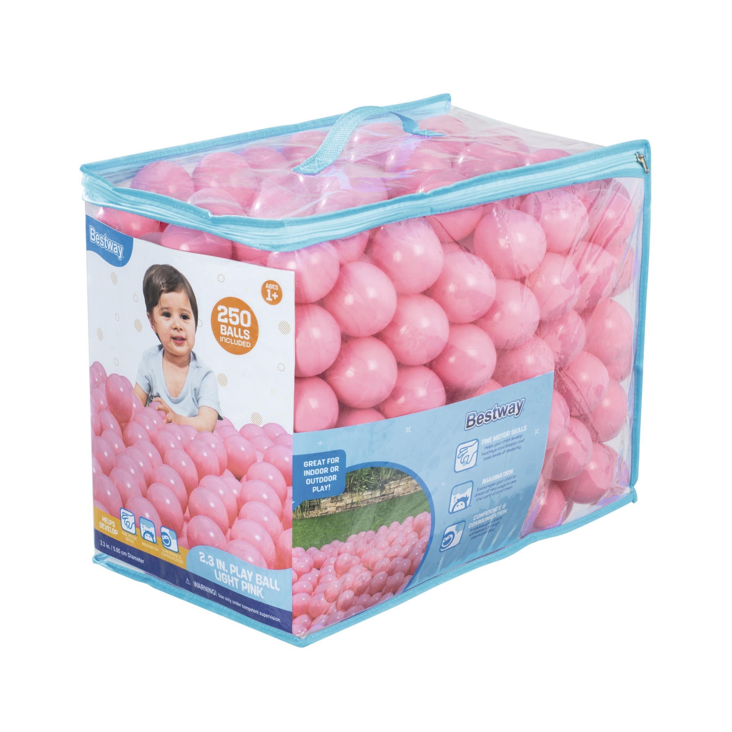 Bestway 250 Play Balls, Light Pink