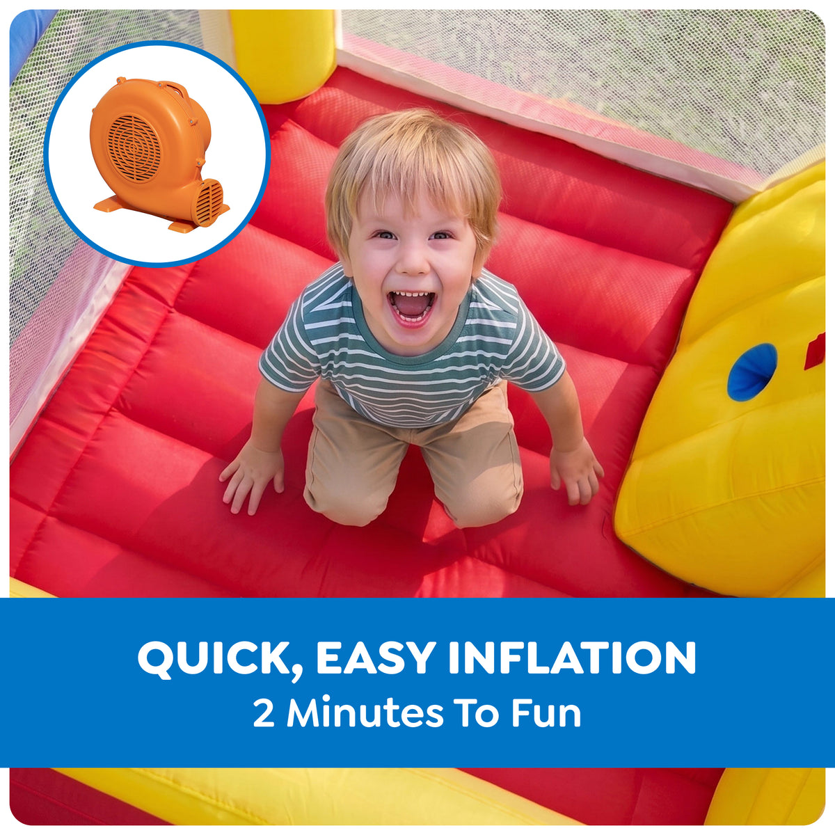H2OGO! Parque de Juegos Inflable Gigante Mega Bounce Slidetastic para Niños