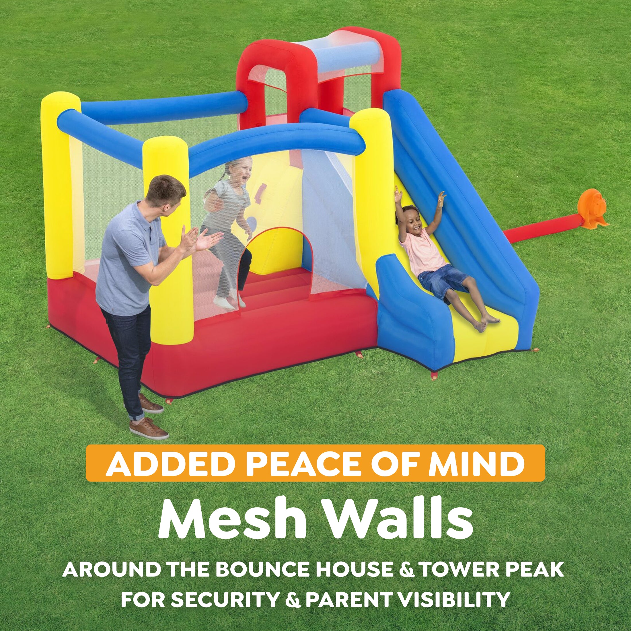 H2OGO! Slidetastic Kids Inflatable Mega Bounce Park