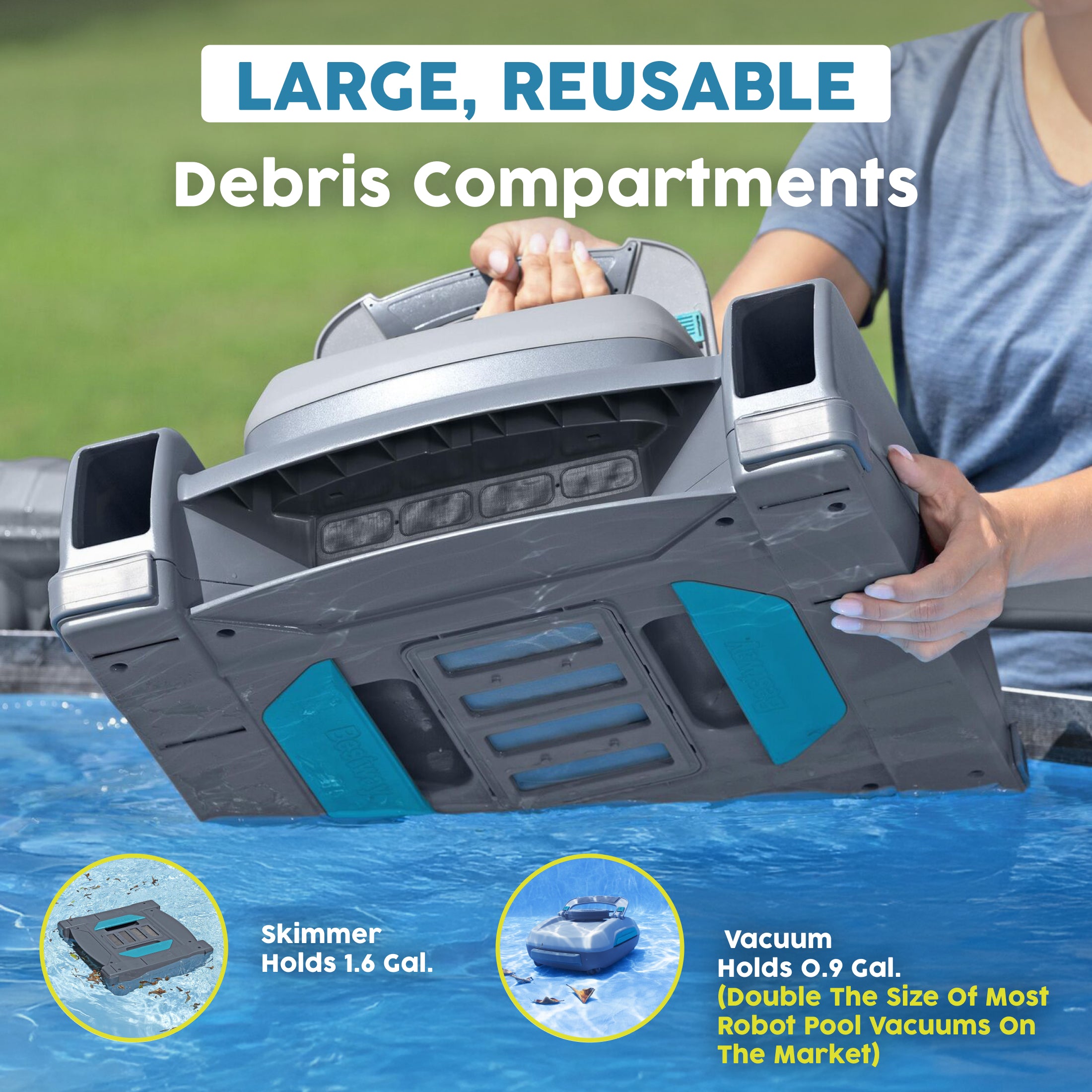 Bestway AquaTronix Pro G300 Automatic Robotic Pool Vacuum & Skimmer