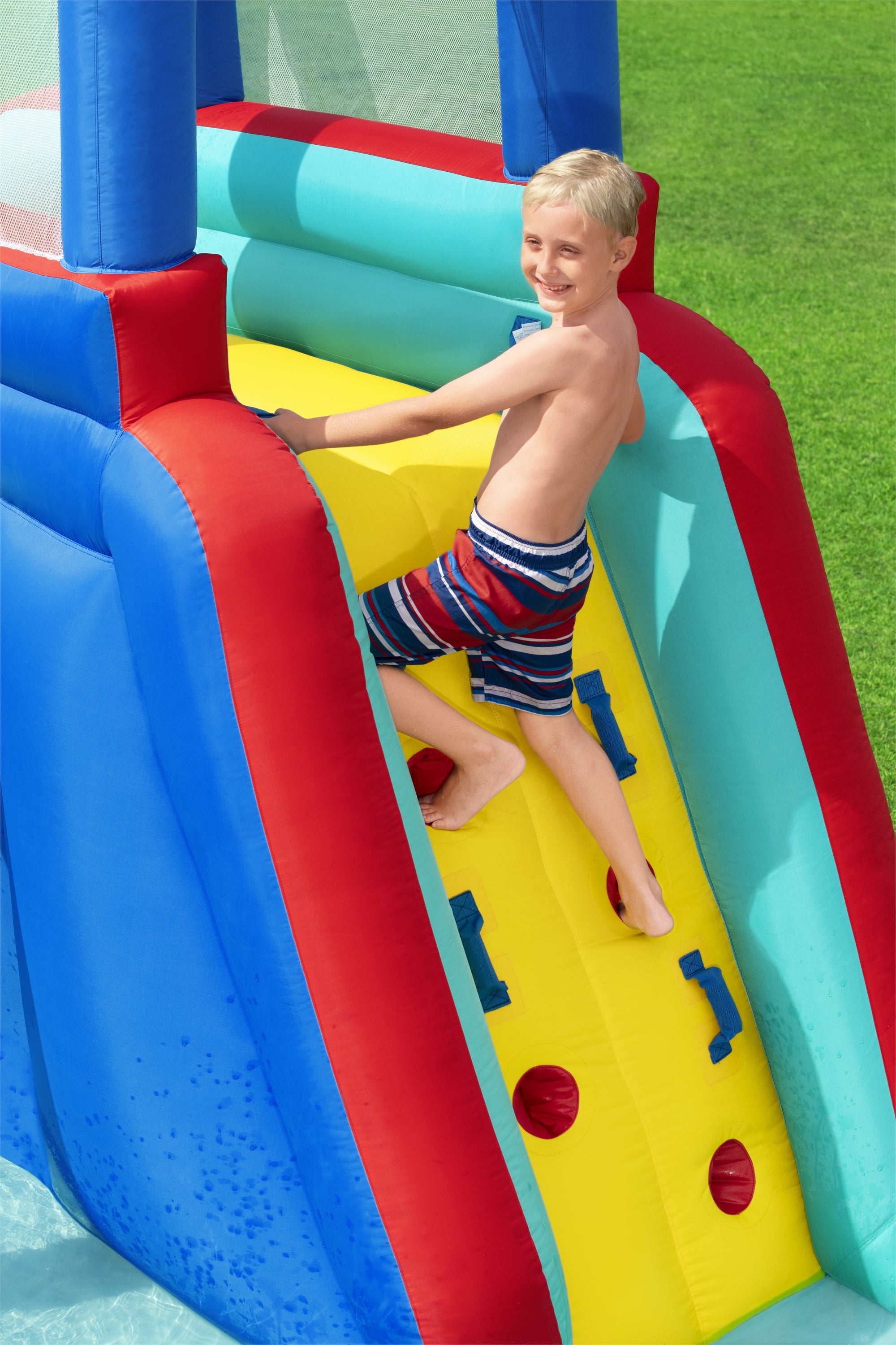 H2OGO! Waterfall Waves Kids Inflatable Water Park 18’8”