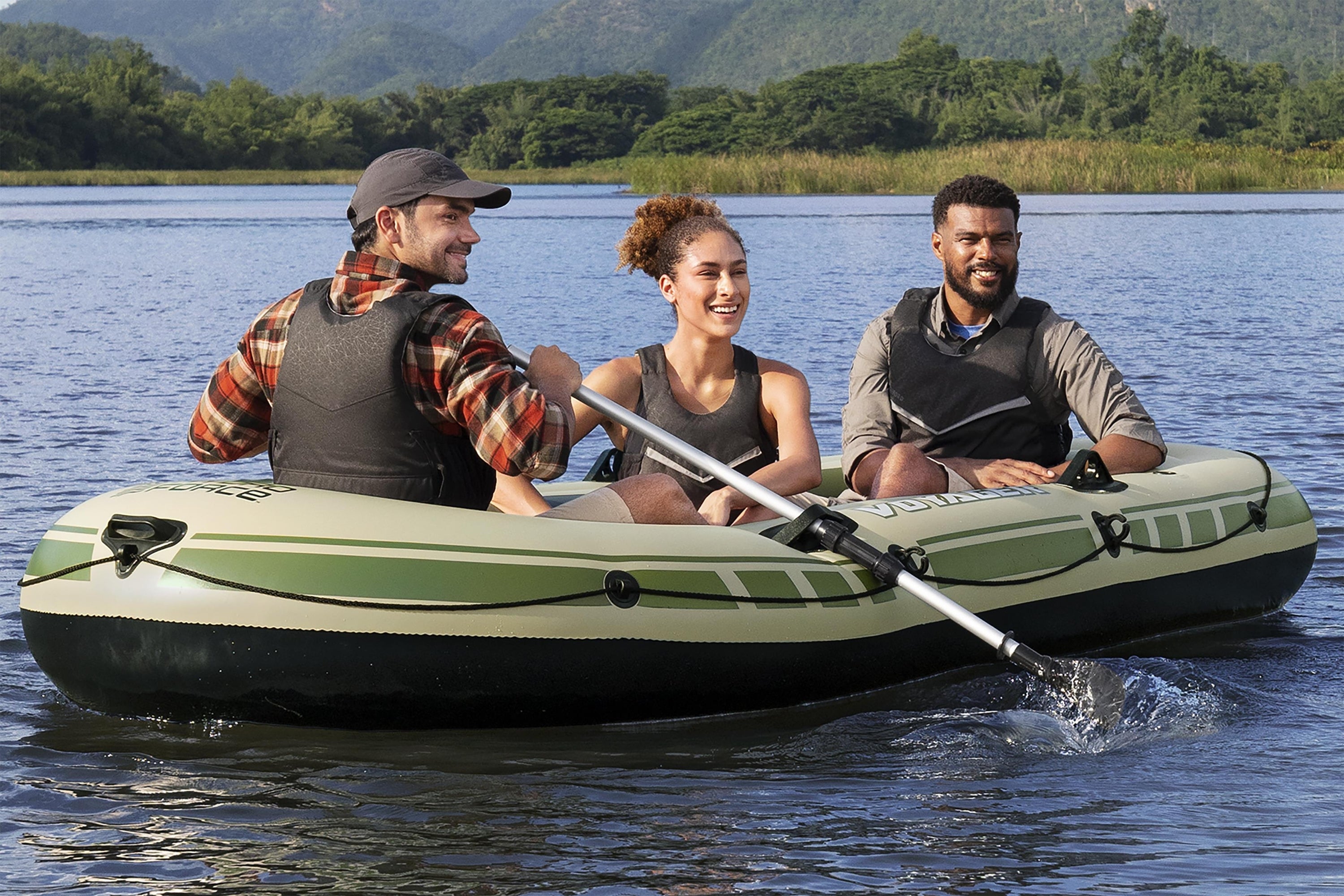 Hydro Force Voyager X3 Inflatable 3-Person Raft Set 9'8"