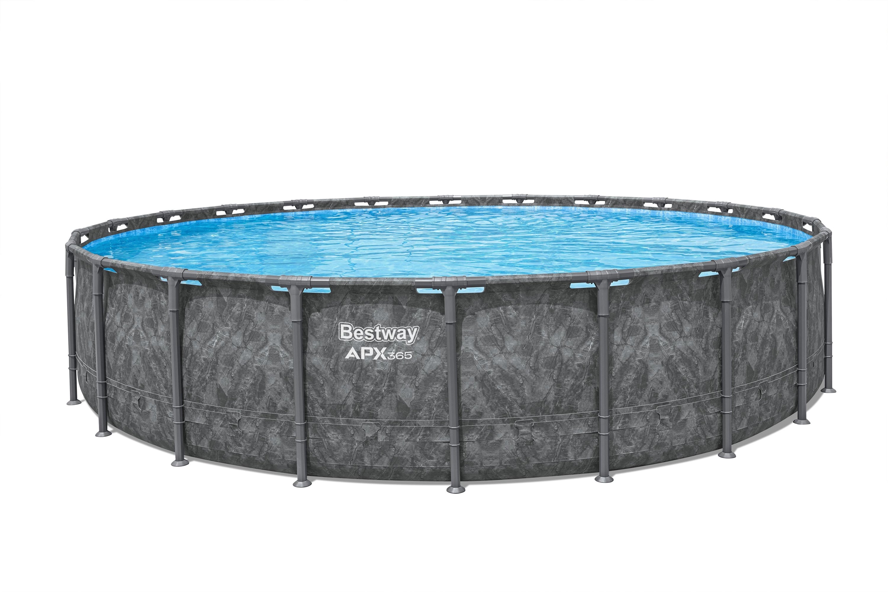 Bestway APX 365 22' x 52" Round Above Ground Pool Set