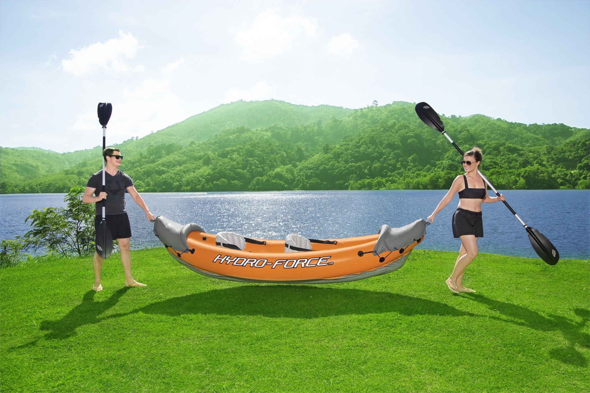 Hydro-Force Rapid X2 Inflatable Kayak Set 10'6